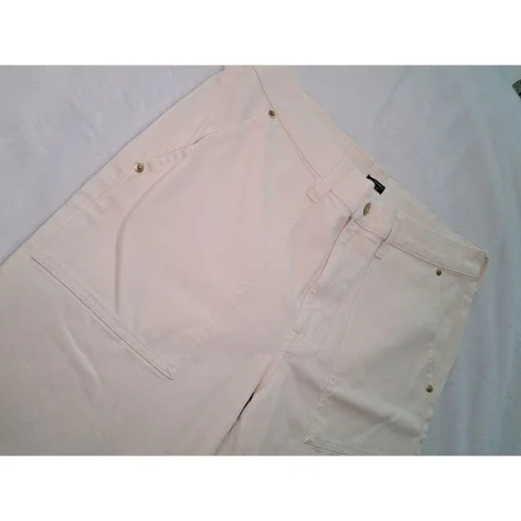 J.Crew Camp Pocket Wide Leg Jean Ecru Wash High Rise CH917 $128 Size 31 NWT - Picture 6 of 12